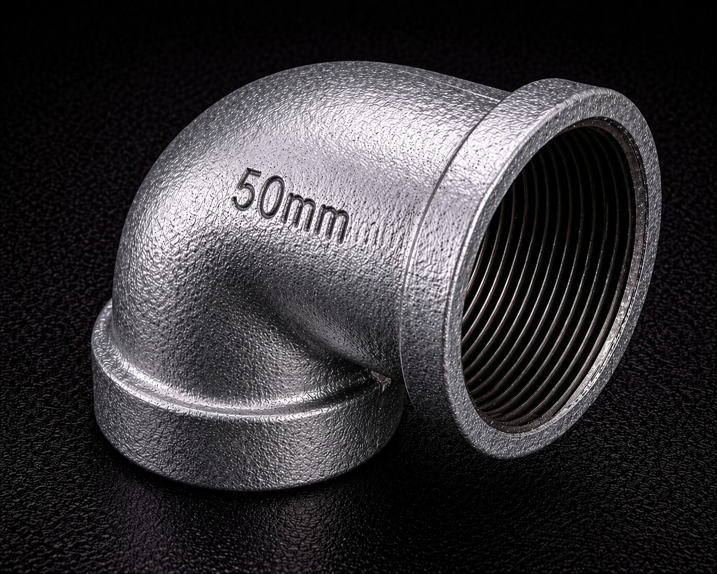 50mm (2 inch) GI Elbow